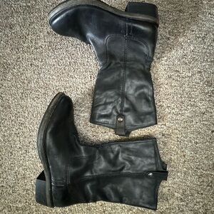 Kate Preston “Jessie” soft leather fur lined mid calf boots 9.5​